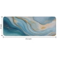 thumbnail image 7 of Blue Marble Gold Wave Pattern Kitchen Rug Mat,Kitchen Runner Rugs Non Skid Washable,Decorative Kitchen Floor Mats for Kitchen,Sink,Laundry,17"x47.2", 7 of 7