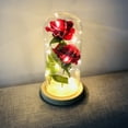 thumbnail image 5 of Artificial Rose Flower In The Glass Dome Night Lights LED String Lights Decoration Birthday Valentine's Day Gift, 5 of 8