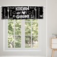thumbnail image 4 of Farmhouse Black White Kitchen Valance for Windows Rustic Country Wooden Cute Spoon and Fork Short Kitchen Curtains Window Treatment Drapes Topper Curtains for Dining Room (54x18 Inch), 4 of 6