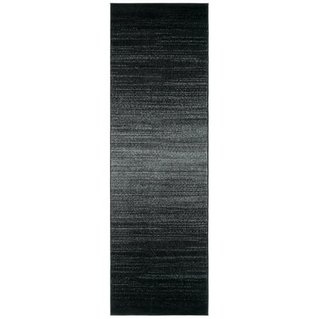 Safavieh Adirondack 100 Rugs  Black / Grey  2 -6  X 10   Runner