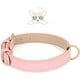 thumbnail image 5 of Collar de cuero para perro pequeño, ajustable, suave, transpirable, acolchado, para cachorro, 5 of 5