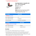 thumbnail image 2 of Front Brake Pad Set - Compatible with 2015 - 2020 Ford Mustang - Centric, 2 of 2