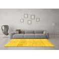 thumbnail image 3 of Ahgly Company Indoor Rectangle Solid Yellow Modern Area Rugs, 7' x 10', 3 of 4