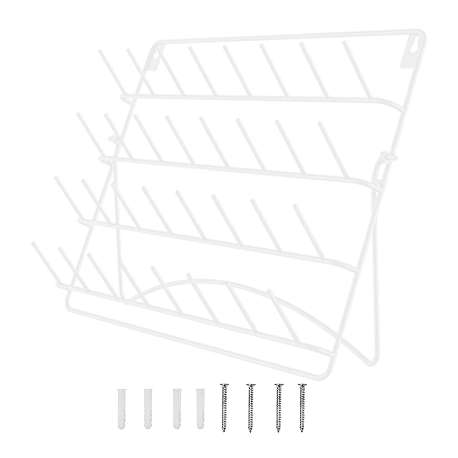 perfeclan Sewing Thread Rack Holder Embroidery Thread Organizer Wall Mounted Spool Holder Shelf Foldable Metal Spool Stand for Quilting