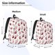 thumbnail image 2 of Balery Red Bloody Scary Hands2 Mochila Clásica Impresa Básica para Viaje, Mochila Escolar Resistente al Agua, Mochila de Lona con Correas Ajustables-Medium, 2 of 5