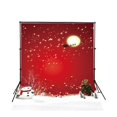 thumbnail image 2 of YUSDECOR 5x7ft Photography Backdrop for Photographers Red Wall Snowflakes Christmas Tree Backdrops for Children Studio Props, 2 of 3