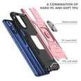 thumbnail image 6 of Motorola G Stylus 5G 2022 Case, Rosebono Hybrid Slim Colorful Armor Cover Case With Adjustable Integrated 360 Degree Rotating Ring Kickstand For Motorola G Stylus 2022 5G (Rose Gold), 6 of 6
