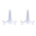 thumbnail image 1 of CSChome Support de Plaque Suspendu Décorations de Mariage Maison 2/5/10 Pcs Supports de Plaque en Plastique Transparent Structure Triangulaire Support Stable Pliable, 1 of 6