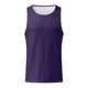 thumbnail image 4 of Camiseta sin mangas de cuello redondo informal de verano para hombre - Top de color liso - Poliéster spandex - Tallas S-XXXXL, 4 of 5