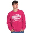 thumbnail image 4 of What An Awesome Grandpa Looks Like Men's Big & Tall Crewneck Sweatshirt Brisco Brands 5X, 4 of 5