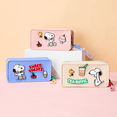 thumbnail image 5 of MINISO ​Snoopy Silicone Cosmetic Bag Beige - Snoopy Character Design, Waterproof Zipper Pouch with Firm Nylon Rope​, 5 of 14