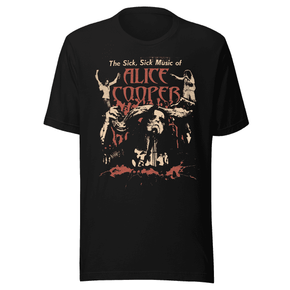 Alice Cooper - Sick Sick Jumbo Print T-Shirt
