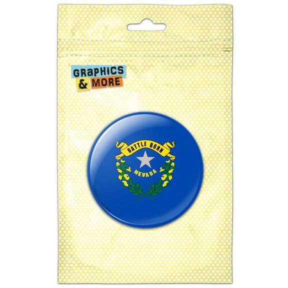 Nevada State Flag Pinback Button Pin Badge