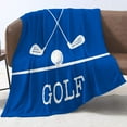 thumbnail image 6 of Gresahom Golf Blanket Gift Sport Throw Blanket for Boys Men, Golf Fan Gift for Sport Fan Kids Adults, Soft Fleece Throw Golf for Birthday Gift Graduation Children's Day Father's Day Travel(40"x50"), 6 of 7