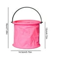 UAEBM Portable Folding Bucket for Outdoor Travel and Car Wash, Retractable Small Bucket with