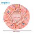 thumbnail image 3 of Bonnets de Douche, 3 PACK Bonnet de Bain pour Femmes Imperméable et Réglable Double Couche Bonnet de Douche (Multicolore), 3 of 6