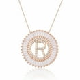 thumbnail image 1 of Collier Pendentif Alphabet A-Z Breloques Femme Chaîne Lettre Initiale, 1 of 9
