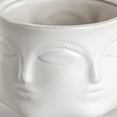 thumbnail image 4 of Macetero de cerámica ilios innova forma de rostro Blanco, 4 of 9