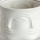 thumbnail image 4 of Macetero de cerámica ilios innova forma de rostro Blanco, 4 of 9
