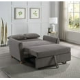 thumbnail image 3 of Brown Corduroy Convertible Sleeper Loveseat: Stylish, Comfortable, and Versatile, 3 of 3