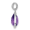 thumbnail image 2 of Auriga Fine Jewelry 925 Sterling Silver Rhodium-plated Amethyst Pendant for Women, 2 of 6