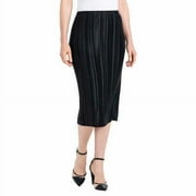 Dalia Ladies' Pleated Midi Skirt Color:Black Size:  X-Large