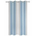 thumbnail image 2 of nqOlkjepod Outdoor Curtains for Patio Waterproof, Blue Gray Stripes Outdoor Privacy Panels Grommet, Contemporary Minimalist Abstract Lines Blackout Outside Curtains for Porch 54"x108", 1 Panel, 2 of 8