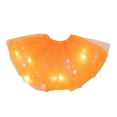thumbnail image 5 of Sunisery Women's LED Skirt Light Up Star Dance Half Dress Layered Ballet Tutus Elastic Mesh Tulle Dancing Skirt Xmas Party Costume, 5 of 6