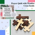 thumbnail image 3 of 18 Pcs Prayer Quilt with Cross Inside 3.9"x4.5"Handmade Sew Individually Colorful Quilts, Pocket Prayer Quilt, Pocket Prayer Cross, Mini Scripture Quilts, Sympathy, 3 of 7