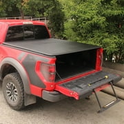 Four-Fold Tonneau Cover With Light Fits For Dodge 2002-2017 6.5ft Tonneau Bed