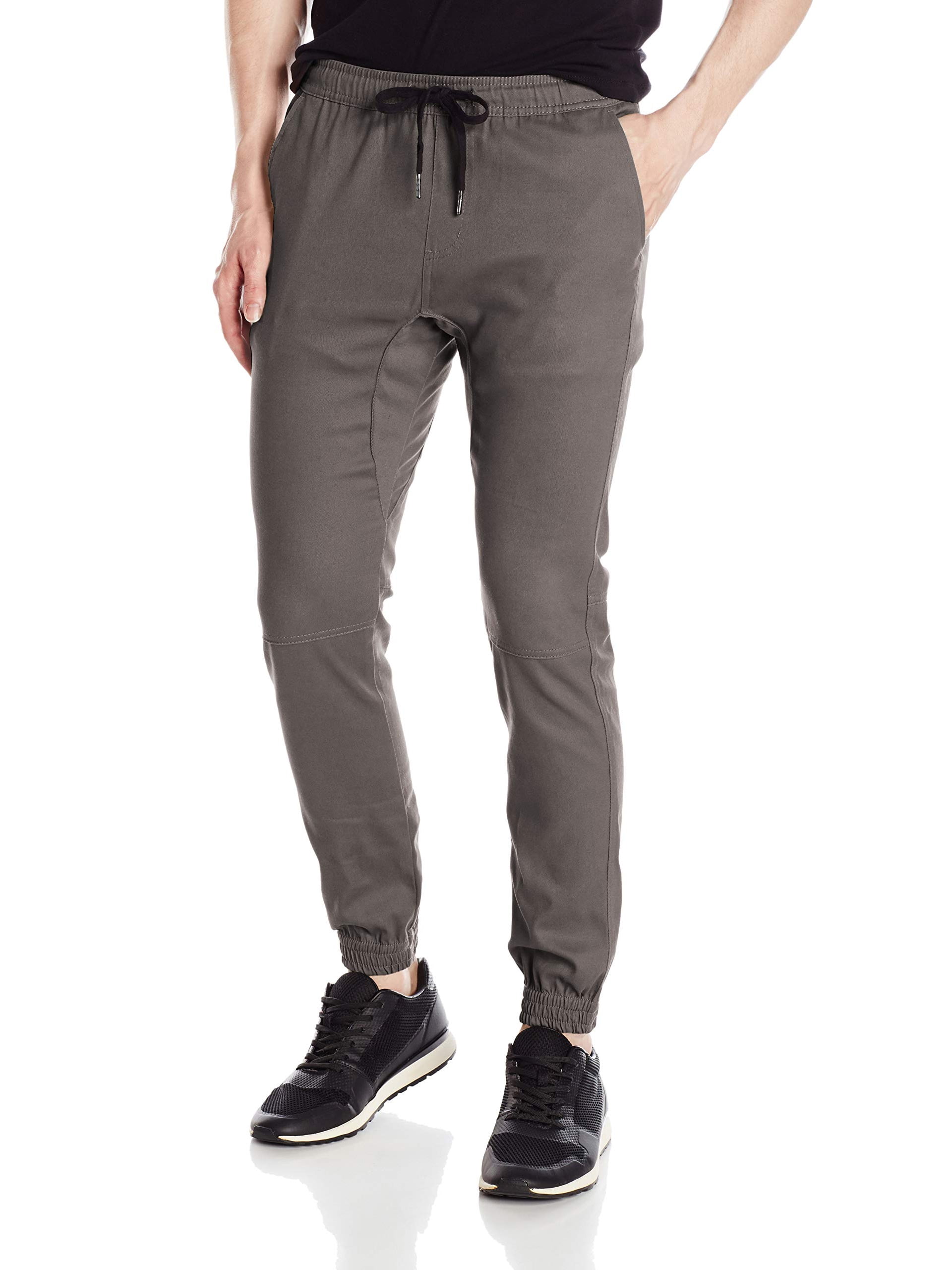 twill jogger pants