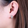 thumbnail image 3 of Limerencia G23 Pure Titanium Hypoallergenic Chunky Wide Hoop Earrings，Thick Lightweight Huggies Pave 5A grade CZ Sparkly for Sensitive Ears, 3 of 7