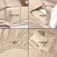 thumbnail image 4 of King Bed Sheet Set Piece Bedding Soft Brushed Microfiber Fabric Shrinkage & Fade Easy Care (), 4 of 6