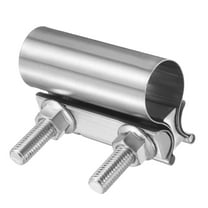 Exhaust Clamp 1.2" Stainless Steel Lap Joint Band Clamp Exhaust Pipes Connection with M10 Screws for Car Muffler Elbow Pipes