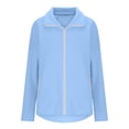 thumbnail image 3 of Luvrsol Womens Sweatshirt Full Zip Sweatshirt Jacket Long Sleeve Coat with Deep Side Pockets S-2XL, 3 of 7