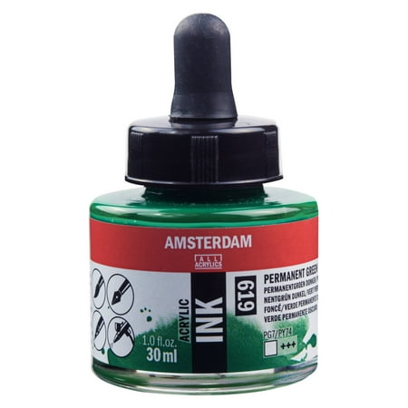 UPC: 8712079389796 | Amsterdam Acrylic Ink 30ml Permanent Green Deep