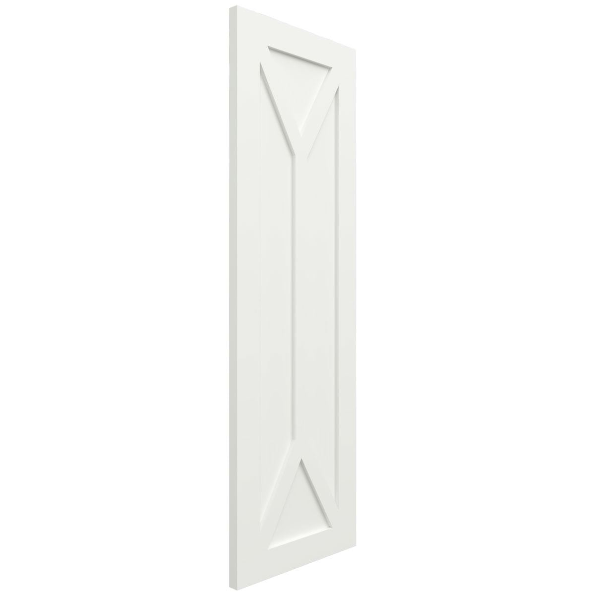 Ekena Millwork 18"W x 42"H True Fit PVC San Carlos Mission Style Fixed Mount Shutters, Unfinished (Per Pair - Hardware Not Included)