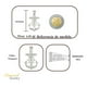 thumbnail image 2 of Dije De Cruz Con Forma De Ancla De Plata 925, 2 of 3