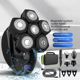 thumbnail image 1 of Maquinilla de afeitar multifuncional con cabezal de succión magnética innovador, afeitadora 6D, cortadora de cabello, juego para vello de nariz, 1 of 5