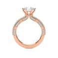 thumbnail image 5 of IGI Certified 5 Carat Emerald Shape Lab Grown Diamond Engagement Ring | 14K Rose Gold | Regalia Milgrain Diamond Ring | FG-VS Quality Friendly Diamonds, 5 of 6