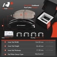 thumbnail image 3 of A-Premium Front Disc Brake Rotors and Pads Kit Compatible with Nissan Frontier 2003-2004 3.3L Xterra 2000-2004 2.4L 3.3L 6-PC Set, 3 of 9