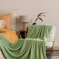 thumbnail image 4 of Manta de Lanzamiento Súper Suave 150x200cm Manta Sólida de Lana Cálida para Sofá Cama Y Oficina, Gruesa Y de Peluche Decoración Del Hogar Acogedora, Lavable a la Máquina, 4 of 6