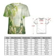thumbnail image 2 of Blossoming Paris Eiffel Tower Women's Short Sleeve Tops Casual Blouses T Shirt, 2 of 6