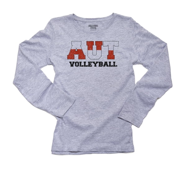 Austria Volleyball - Olympic Games - Rio - Flag Women's Long Sleeve Grey T-Shirt