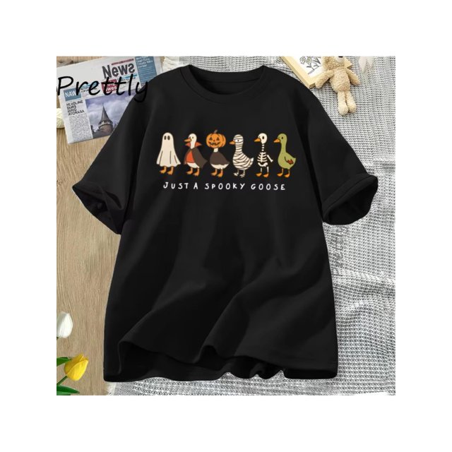 Halloween Goose shirt, just a Spooky Goose t-shirt, Funny Halloween shirt, Spooky Season, Spooky Goosey Shirt