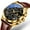 U-black, variant on Mens Watches Luxury Chronograph Moon Phase Waterproof Luminous Black Leather Strap Date Classic Watch for Men