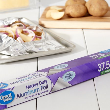 Great Value 37.5 sq ft Heavy Duty Aluminum Foil - Walmart.com - Walmart.com