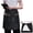 Black, variant on DOVACKA Black Server Apron with 3 Pockets, 18" Long, Waterproof Half Waist Apron for Men Women, Waiter Waitress Bistro