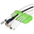thumbnail image 1 of Organizador de cables ENVISIONED de silicona con peso y 7 ranuras, verde, 1 of 8