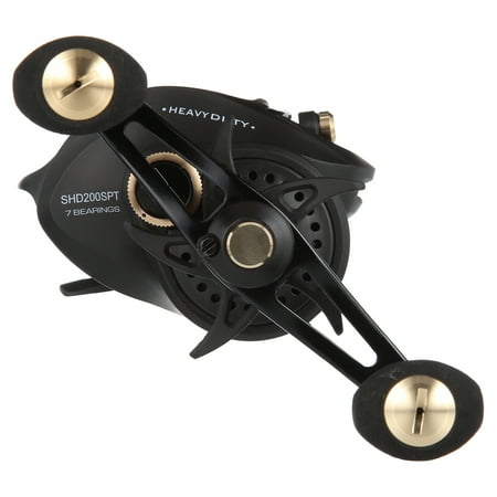 UPC: 0032784622673 | Quantum Smoke HD Baitcast Fishing Reel  Size 200 Reel  Right-Hand Retrieve  Continuous Anti-Reverse Clutch  Large EVA Handle Knobs  7.3:1 Gear Ratio  Black